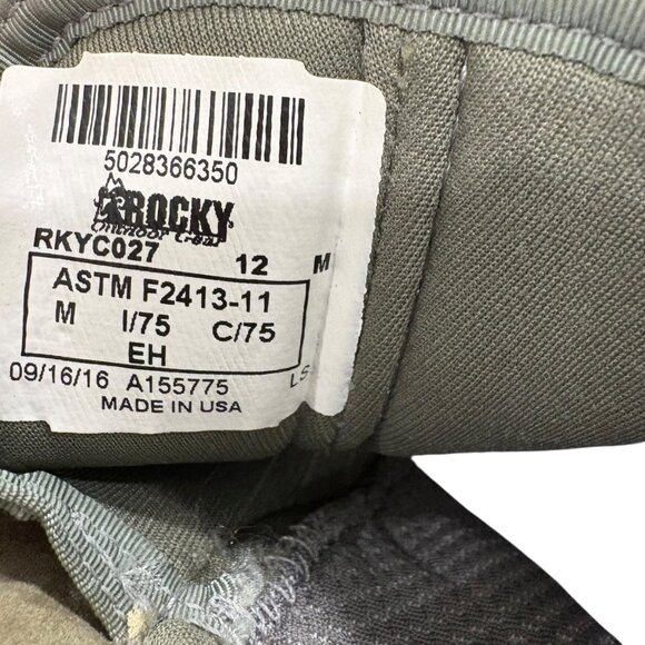 Rocky Mens Military Special Ops Steel Toe Combat Boots Size 12 - Picture 6 of 11